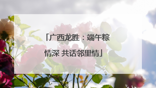 广西龙胜：端午粽情深 共话邻里情