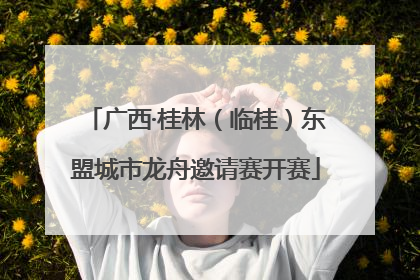 广西·桂林（临桂）东盟城市龙舟邀请赛开赛