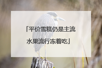 平价雪糕仍是主流 水果流行冻着吃