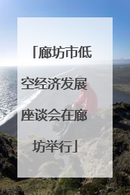 廊坊市低空经济发展座谈会在廊坊举行