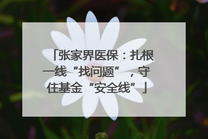 张家界医保：扎根一线“找问题”，守住基金“安全线”