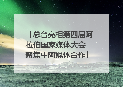 总台亮相第四届阿拉伯国家媒体大会 聚焦中阿媒体合作