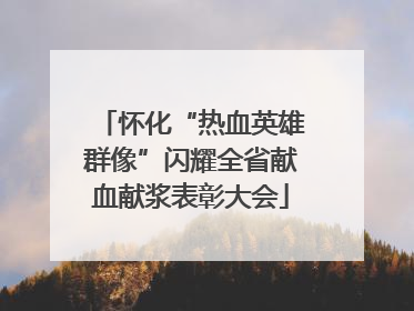 怀化“热血英雄群像”闪耀全省献血献浆表彰大会