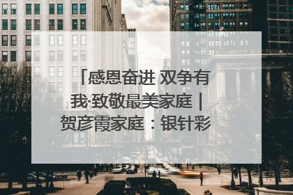 感恩奋进 双争有我·致敬最美家庭｜贺彦霞家庭：银针彩线绣出好日子