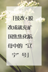 技改+股改成就兖矿国焦焦化航母中的“辽宁”号