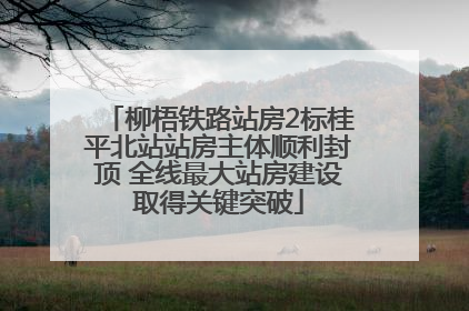 柳梧铁路站房2标桂平北站站房主体顺利封顶 全线最大站房建设取得关键突破