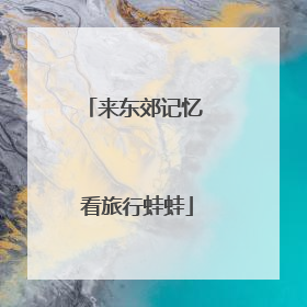 来东郊记忆 看旅行蛙蛙