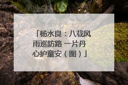 杨水良：八载风雨巡防路 一片丹心护童安（图）