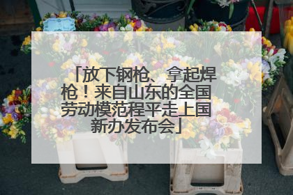 放下钢枪、拿起焊枪！来自山东的全国劳动模范程平走上国新办发布会