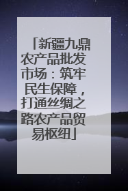 新疆九鼎农产品批发市场：筑牢民生保障，打通丝绸之路农产品贸易枢纽