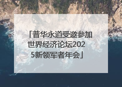普华永道受邀参加世界经济论坛2025新领军者年会