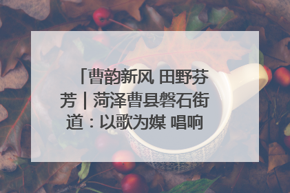 曹韵新风 田野芬芳｜菏泽曹县磐石街道：以歌为媒 唱响乡土“新歌声”