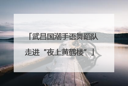武昌国潮手语舞蹈队走进“夜上黄鹤楼”