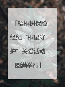 梧桐树保险经纪“桐星守护”关爱活动圆满举行