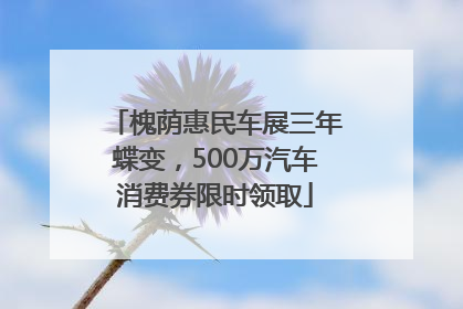 槐荫惠民车展三年蝶变，500万汽车消费券限时领取