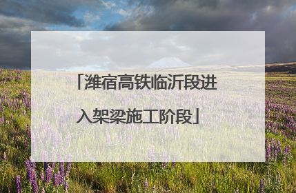 潍宿高铁临沂段进入架梁施工阶段