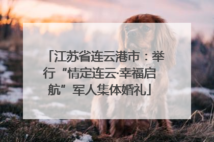 江苏省连云港市：举行“情定连云·幸福启航”军人集体婚礼