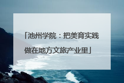 池州学院：把美育实践做在地方文旅产业里