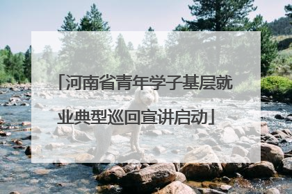 河南省青年学子基层就业典型巡回宣讲启动