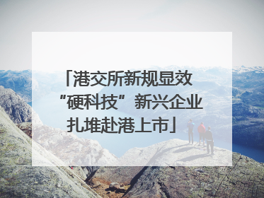 港交所新规显效 “硬科技”新兴企业扎堆赴港上市