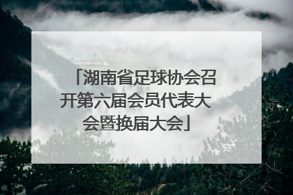 湖南省足球协会召开第六届会员代表大会暨换届大会