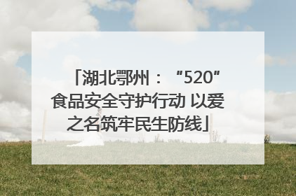 湖北鄂州：“520”食品安全守护行动 以爱之名筑牢民生防线