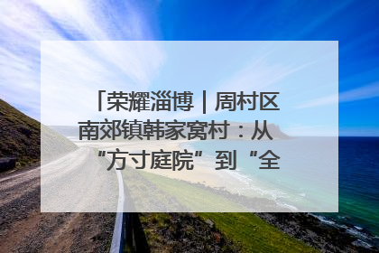 荣耀淄博｜周村区南郊镇韩家窝村：从“方寸庭院”到“全域文明”，乡村振兴的“美学革命”