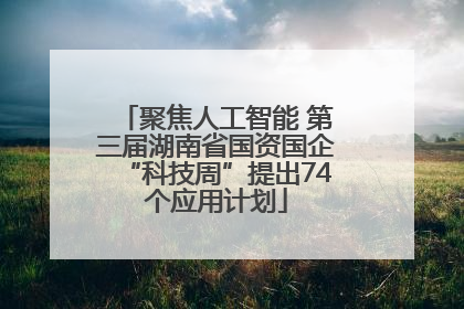 聚焦人工智能 第三届湖南省国资国企“科技周”提出74个应用计划