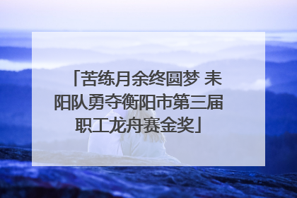 苦练月余终圆梦 耒阳队勇夺衡阳市第三届职工龙舟赛金奖