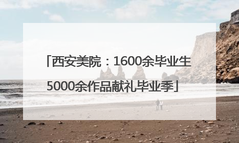 西安美院：1600余毕业生5000余作品献礼毕业季