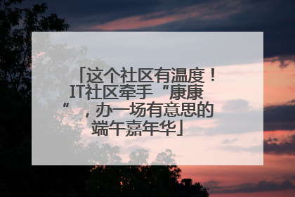 这个社区有温度！IT社区牵手“康康”，办一场有意思的端午嘉年华