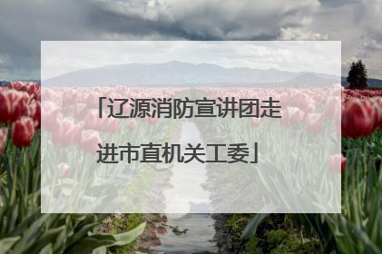 辽源消防宣讲团走进市直机关工委