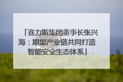 赛力斯集团董事长张兴海：期望产业链共同打造智能安全生态体系