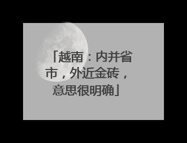 越南：内并省市，外近金砖，意思很明确