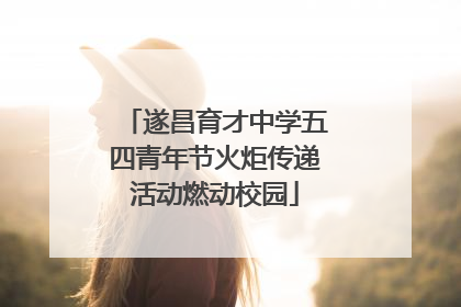 遂昌育才中学五四青年节火炬传递活动燃动校园
