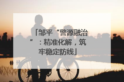 邹平“警源融治”：精准化解，筑牢稳定防线
