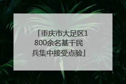 重庆市大足区1800余名基干民兵集中接受点验