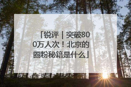 锐评｜突破800万人次！北京的圈粉秘籍是什么