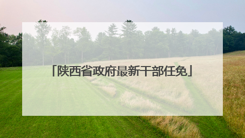 陕西省政府最新干部任免