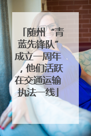 随州“青蓝先锋队”成立一周年，他们活跃在交通运输执法一线
