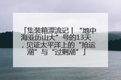 集装箱漂流记丨“地中海亚历山大”号的13天，见证太平洋上的“抢运潮”与“过剩潮”