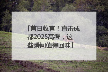 首日收官！直击成都2025高考，这些瞬间值得回味