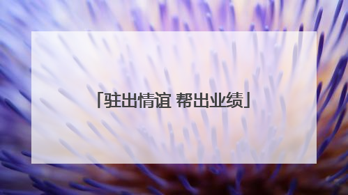 驻出情谊 帮出业绩