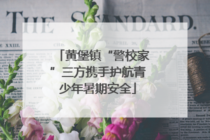 黄堡镇“警校家”三方携手护航青少年暑期安全