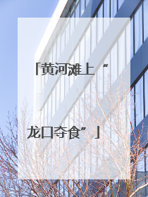 黄河滩上“龙口夺食”