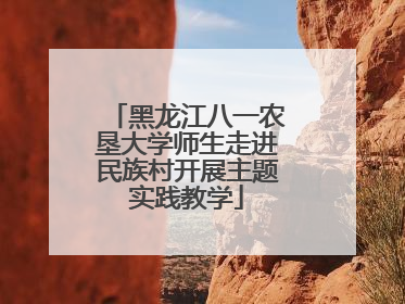 黑龙江八一农垦大学师生走进民族村开展主题实践教学