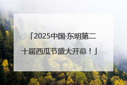 2025中国·东明第二十届西瓜节盛大开幕！
