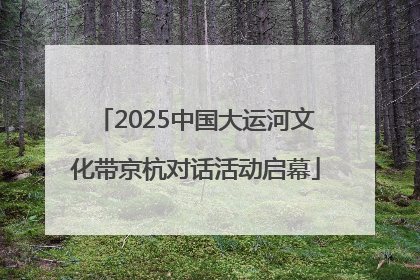 2025中国大运河文化带京杭对话活动启幕