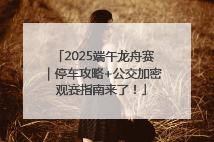 2025端午龙舟赛｜停车攻略+公交加密 观赛指南来了！