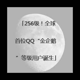 256级！全球首位QQ“金企鹅”等级用户诞生